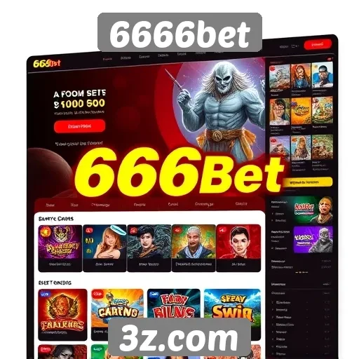 Interface e usabilidade do site 6666bet