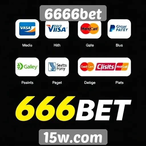 Métodos de pagamento disponíveis no 6666bet